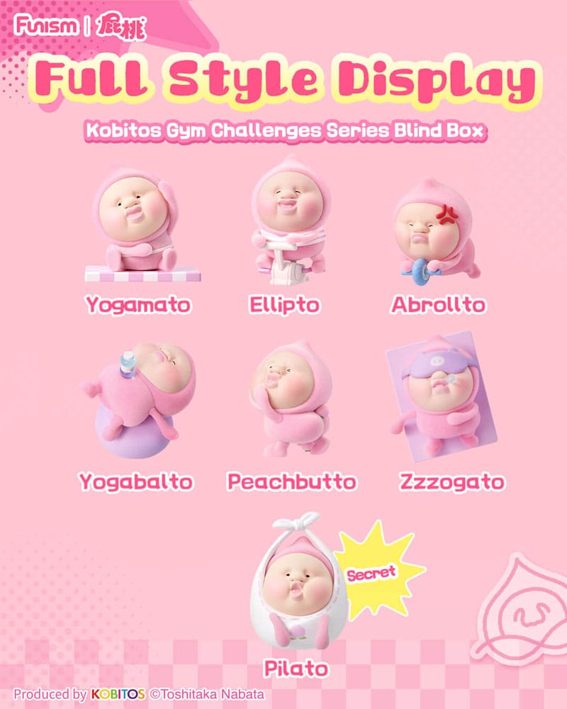 Kobitos Blind Box Minifiguren Gym Challenges Series 8 cm Display (6) Image 11