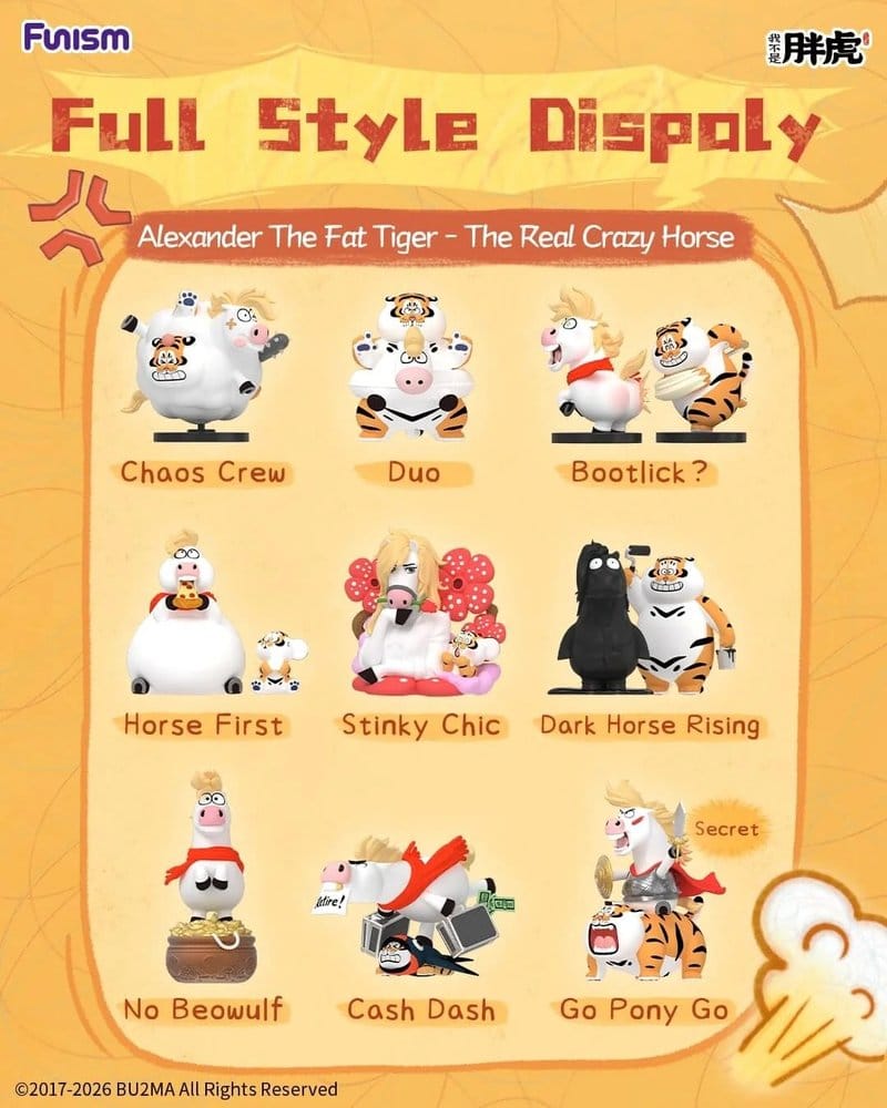 Alexander The Fat Tiger Blind Box Minifiguren The Real Crazy Horse Display (8) Image 9