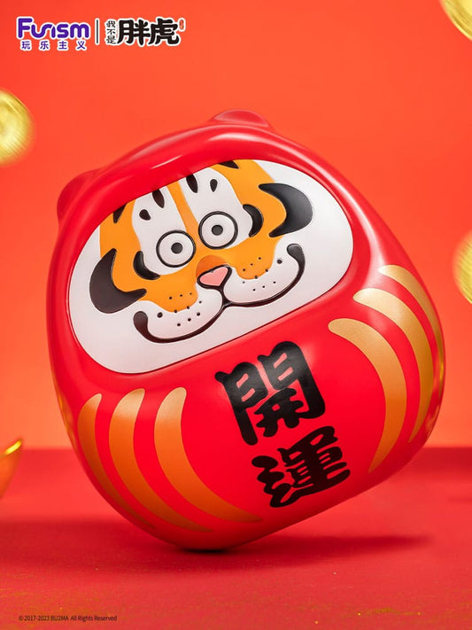I Am Not Fat Tiger Statue Alexander the Tiger Dharuma 20 cm Image 2