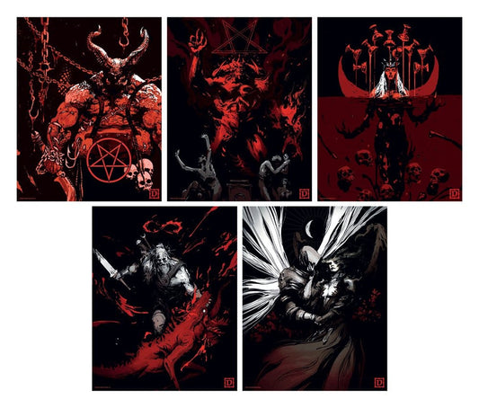 Diablo Kunstdruck Set of Five Limited Edition 36 x 28 cm Image 1