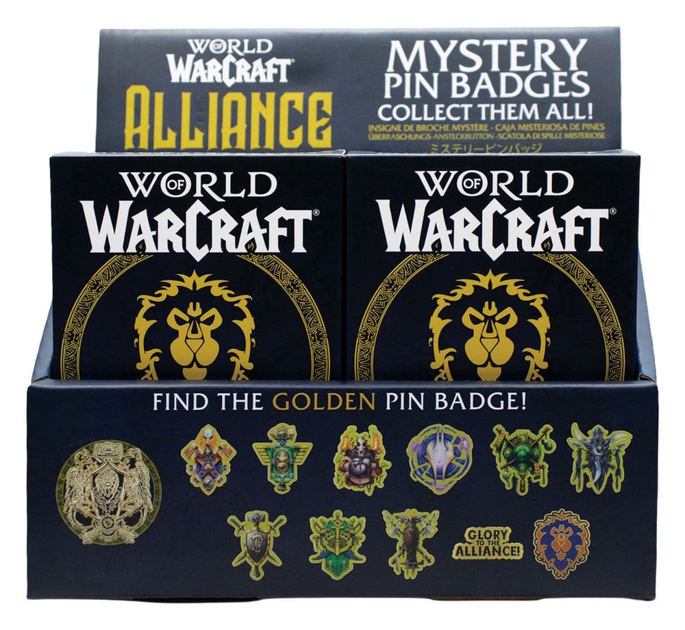 World of Warcraft Alliance Ansteck-Pins Blind Box Display (12) Image 1