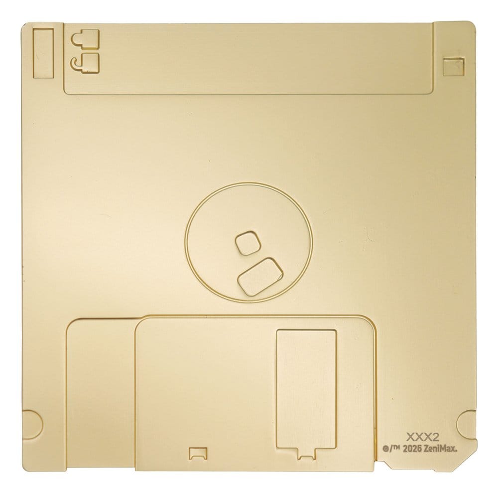 Doom Replik Floppy Disk Gold Plated Limited Edition Image 3
