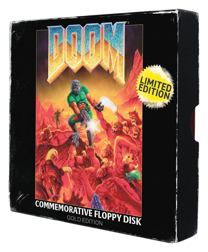 Doom Replik Floppy Disk Gold Plated Limited Edition Image 4