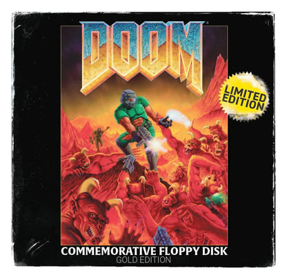 Doom Replik Floppy Disk Gold Plated Limited Edition Image 6