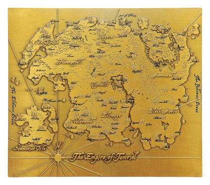 The Elder Scrolls Replik Metal Map of Tamriel Limited Edition 15 x 13 cm Image 1