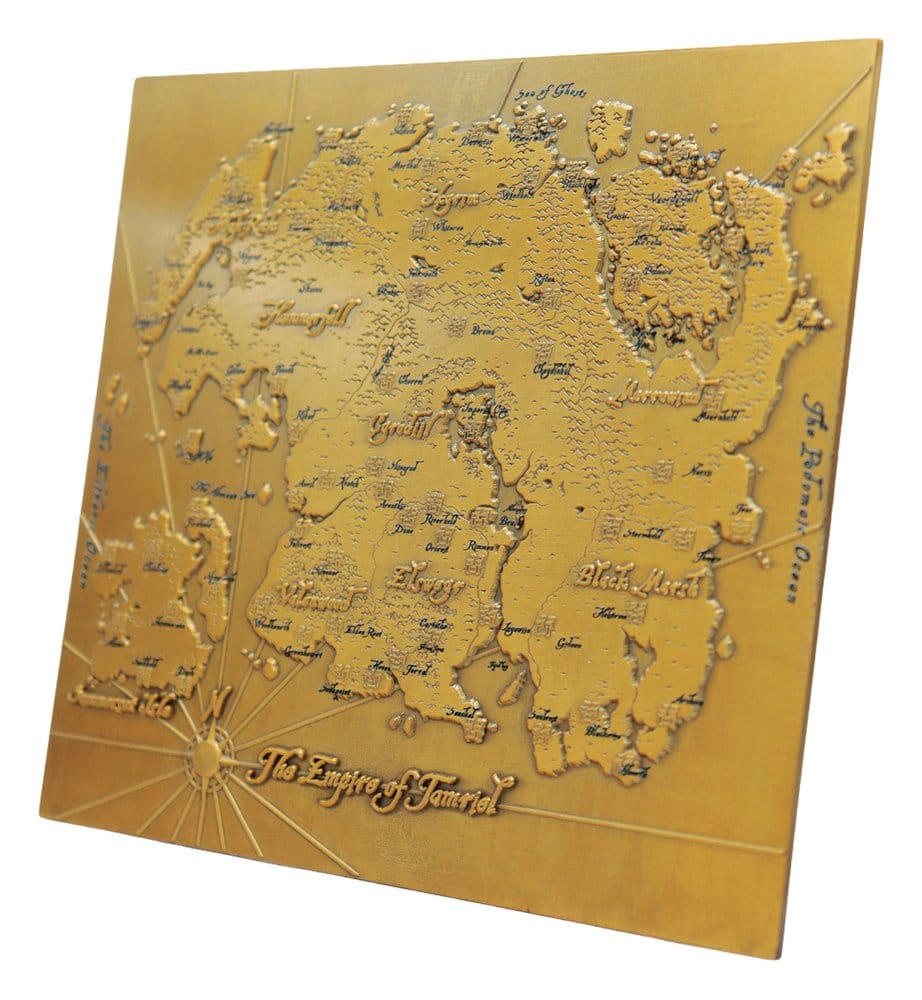 The Elder Scrolls Replik Metal Map of Tamriel Limited Edition 15 x 13 cm Image 2