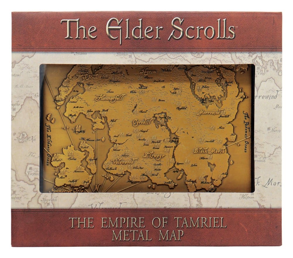 The Elder Scrolls Replik Metal Map of Tamriel Limited Edition 15 x 13 cm Image 6
