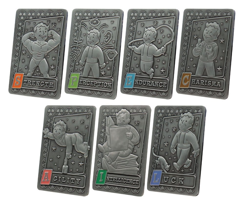 Fallout Metallbarren mit Album S.P.E.C.I.A.L. Perk Card Collector’s Album Image 12
