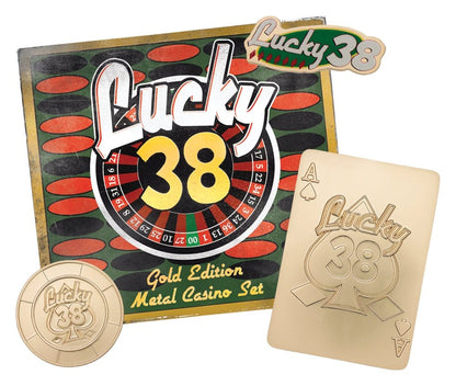 Fallout: New Vegas Replik Lucky 38 Imitation Gold Casino Set Limited Edition Image 1