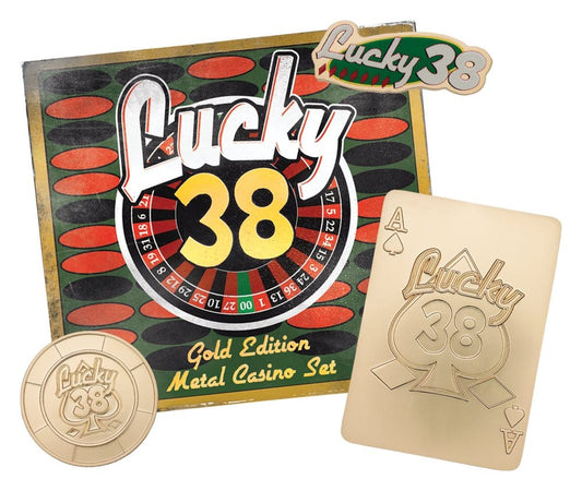 Fallout: New Vegas Replik Lucky 38 Imitation Gold Casino Set Limited Edition Image 1
