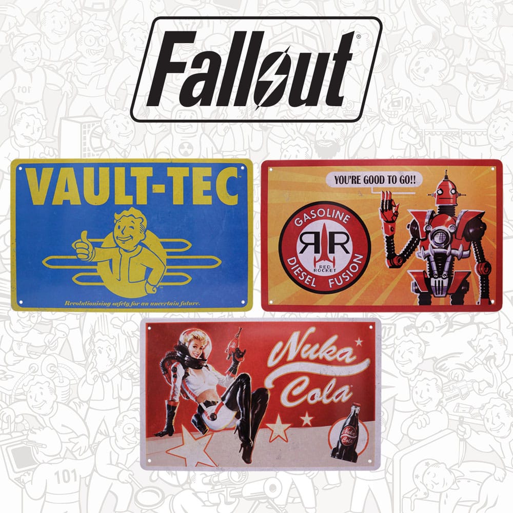 Fallout Blechschilder 3er Set Brands Image 2