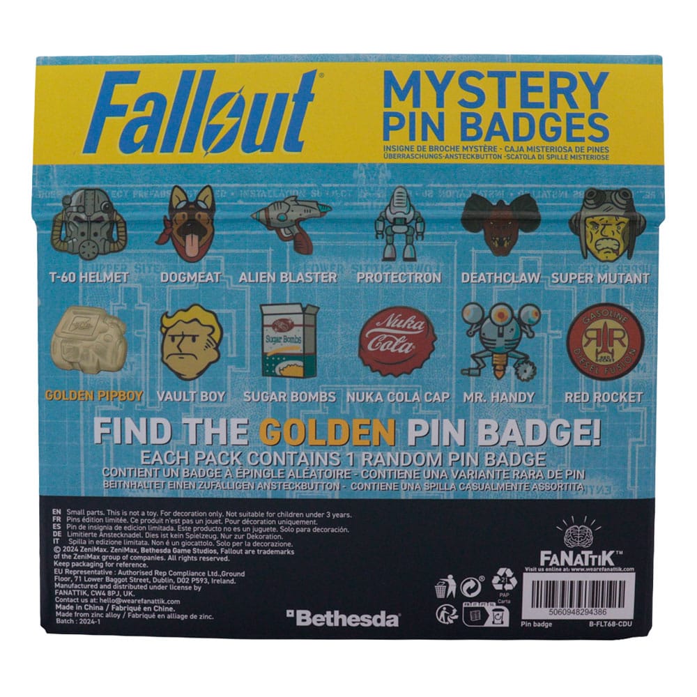 Fallout Ansteck-Pins Display Mystery Pin Badge (12) Image 1