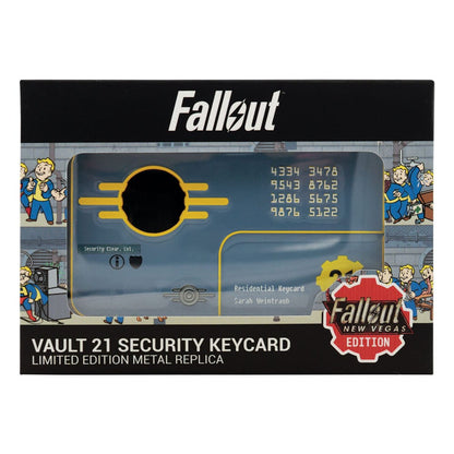 Fallout: New Vegas Replik Vault 21 Security Keycard Limited Edition Image 4