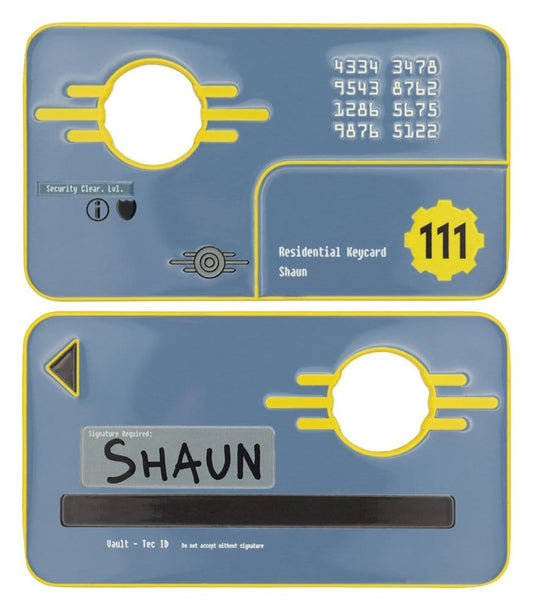 Fallout Replik Security Keycard Vault 111 Limited Edition 11 cm Image 1