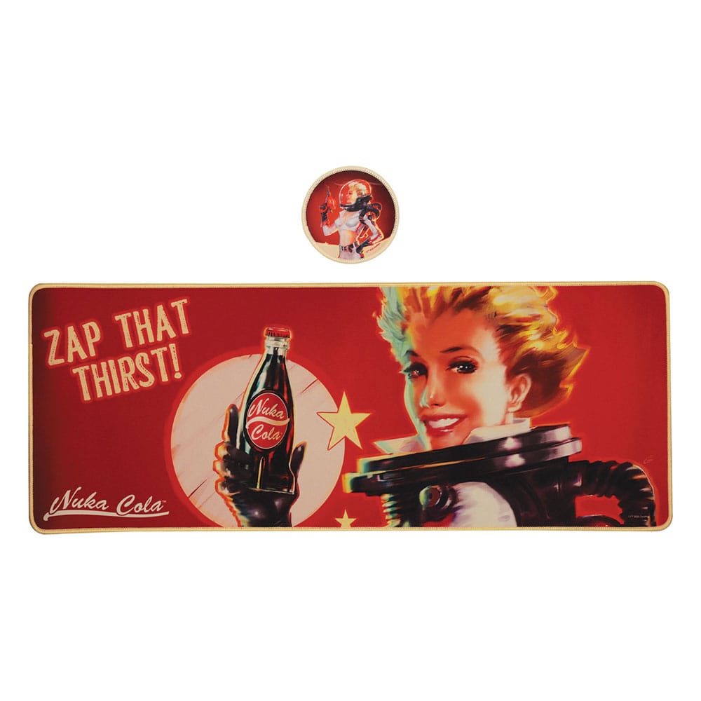 Fallout Schreibtischunterlage & Untersetzer Nuka-Cola Image 1