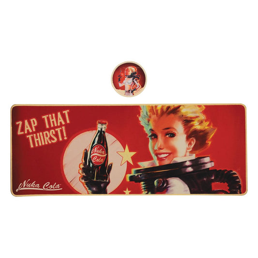 Fallout Schreibtischunterlage & Untersetzer Nuka-Cola Image 1