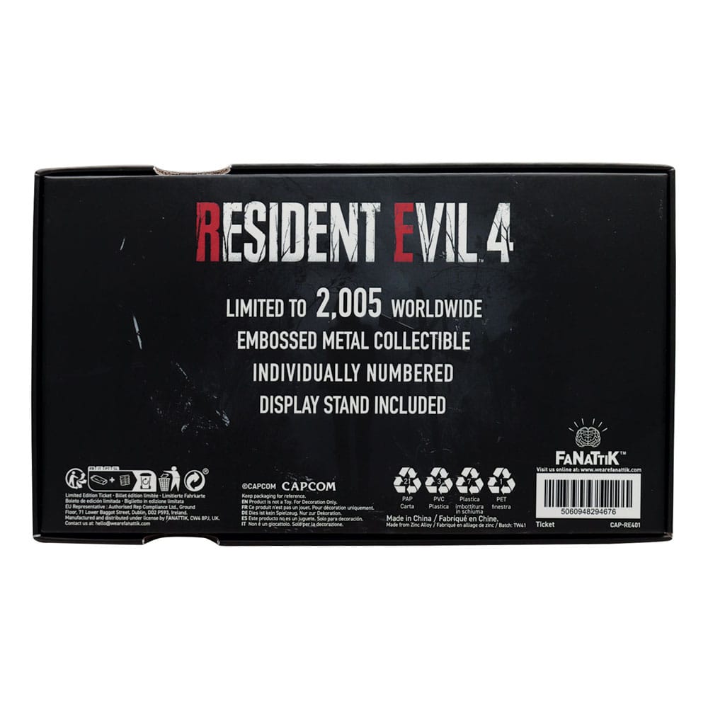 Resident Evil 4 Replik 1/1 Metal Exclusive Upgrade Ticket Image 4