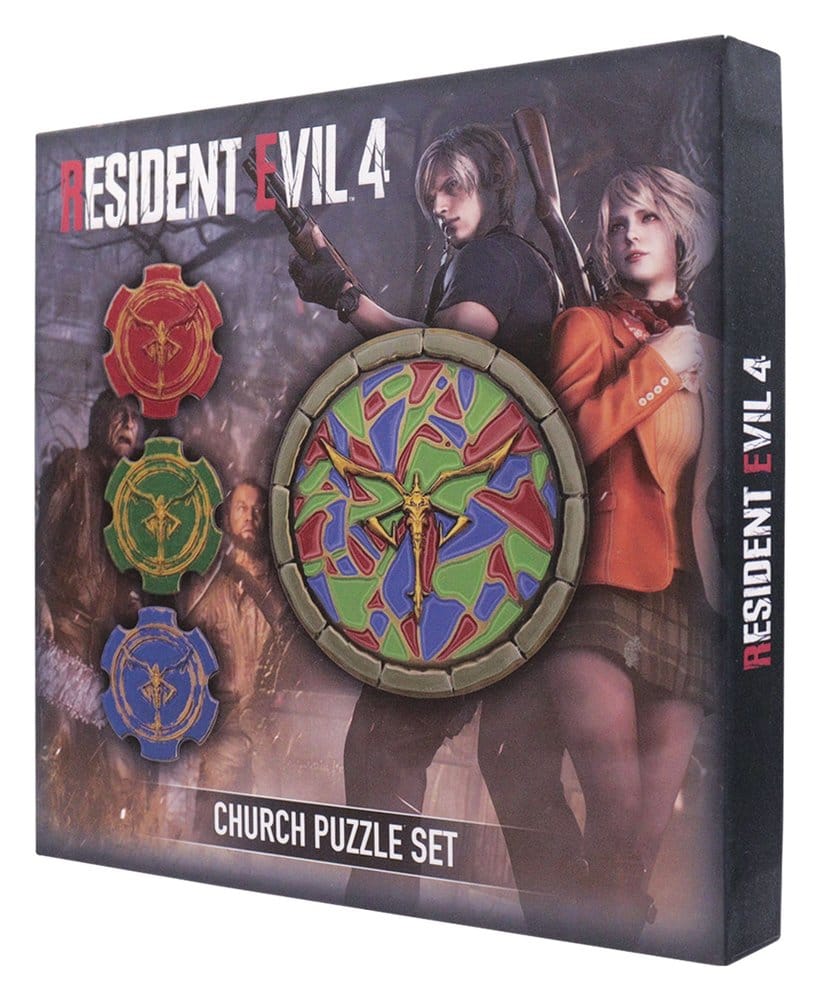 Resident Evil 4 Replik Church Puzzle Medallion Set Image 7