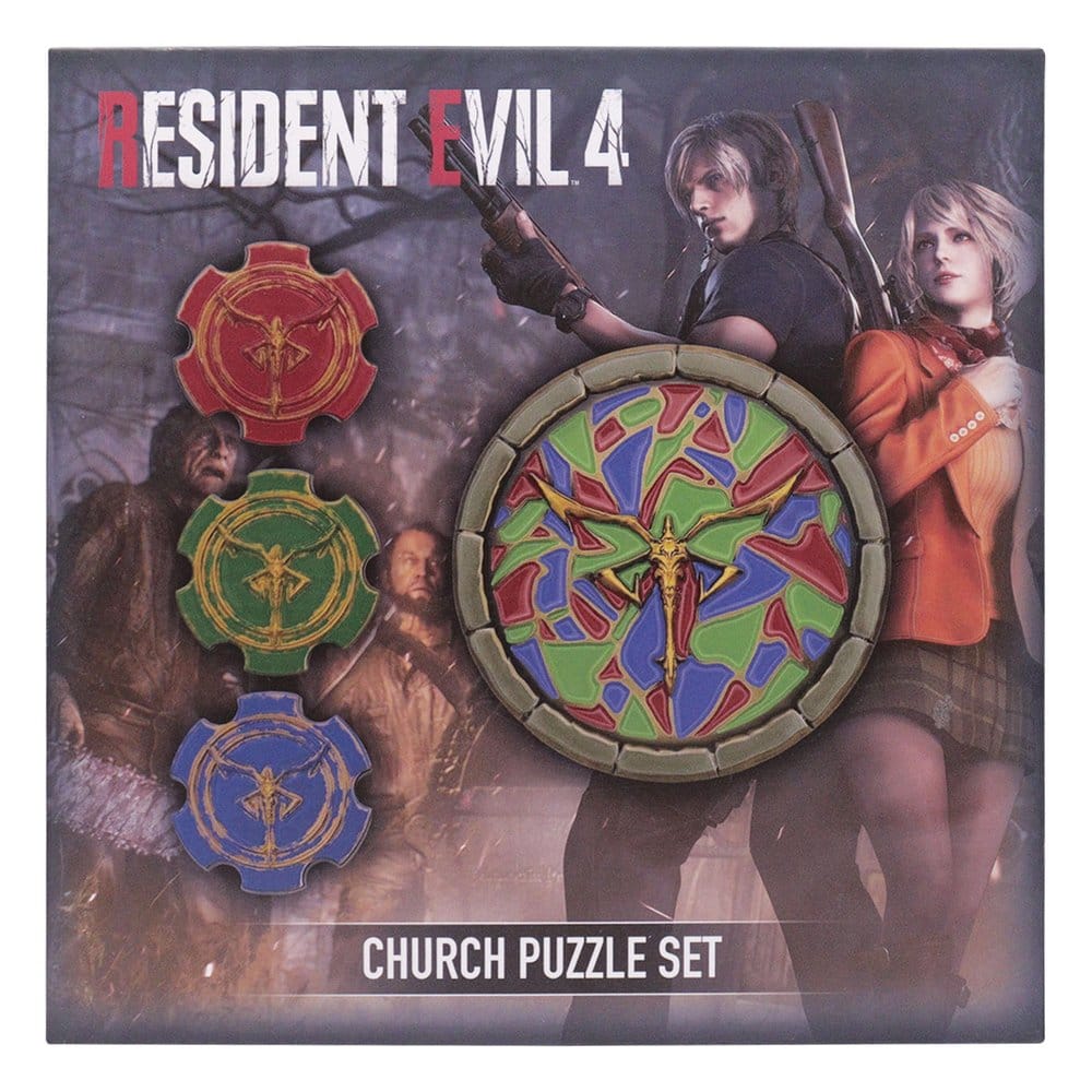 Resident Evil 4 Replik Church Puzzle Medallion Set Image 9