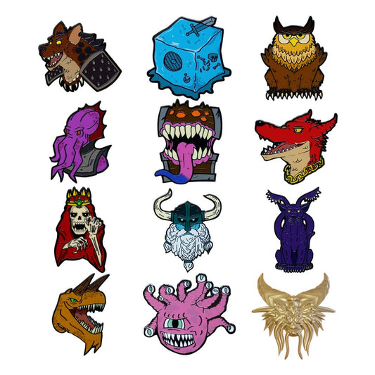 Dungeons & Dragons Ansteck-Pins Display 50th Anniversary Mystery Pin Badge (12) Image 1