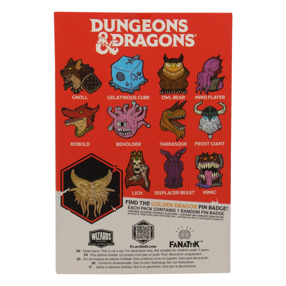 Dungeons & Dragons Ansteck-Pins Display 50th Anniversary Mystery Pin Badge (12) Image 5