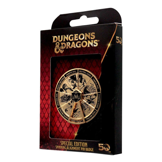 Dungeons & Dragons Ansteck-Pin Alignment Spinner Gold Coloured Limited Edition Image 2