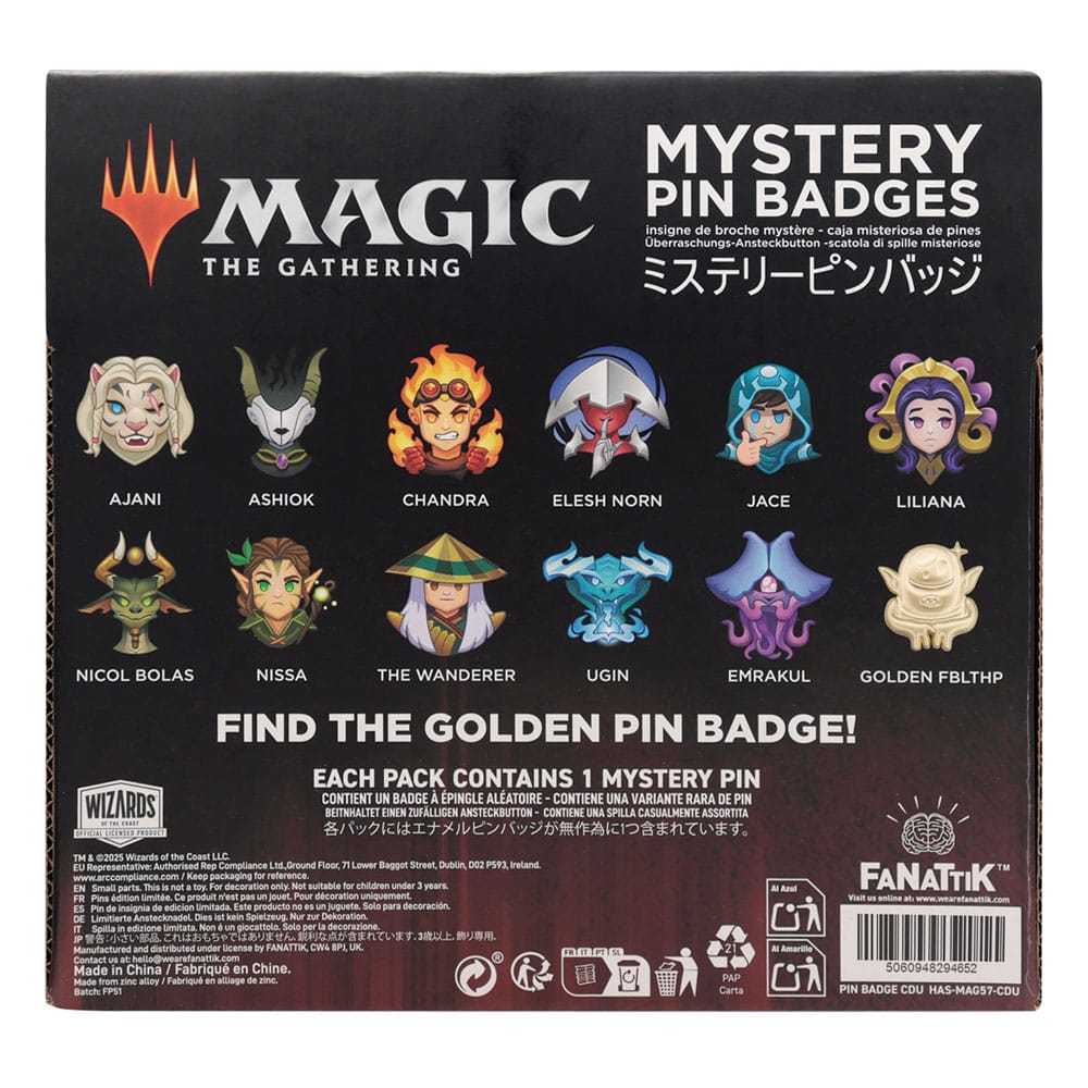 Magic: The Gathering Ansteck-Pins Mystery Pin Badge Display (12) Image 5
