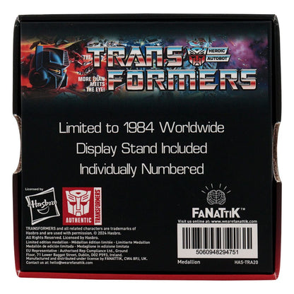 Transformers Medaille 40th Anniversary Autobot Edition Image 4