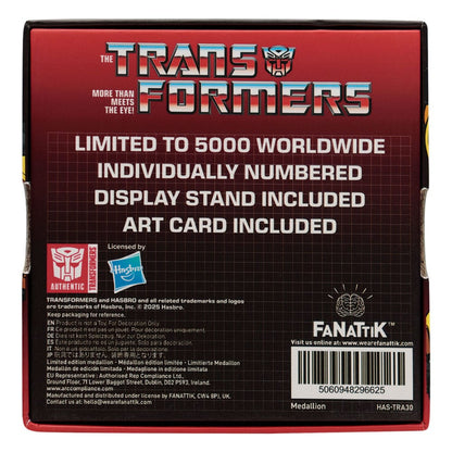 Transformers Generation 1 Medaille Bumblebee Limited Edition Image 4