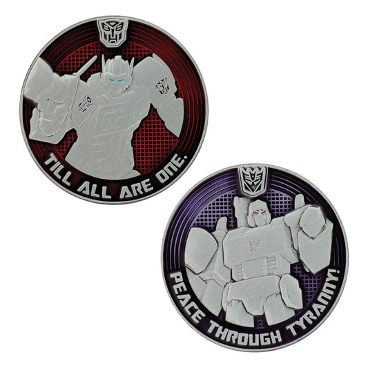 Transformers Generation 1 Sammelmünze G1 Autobots vs Decepticons Limited Edition 4 cm Image 1