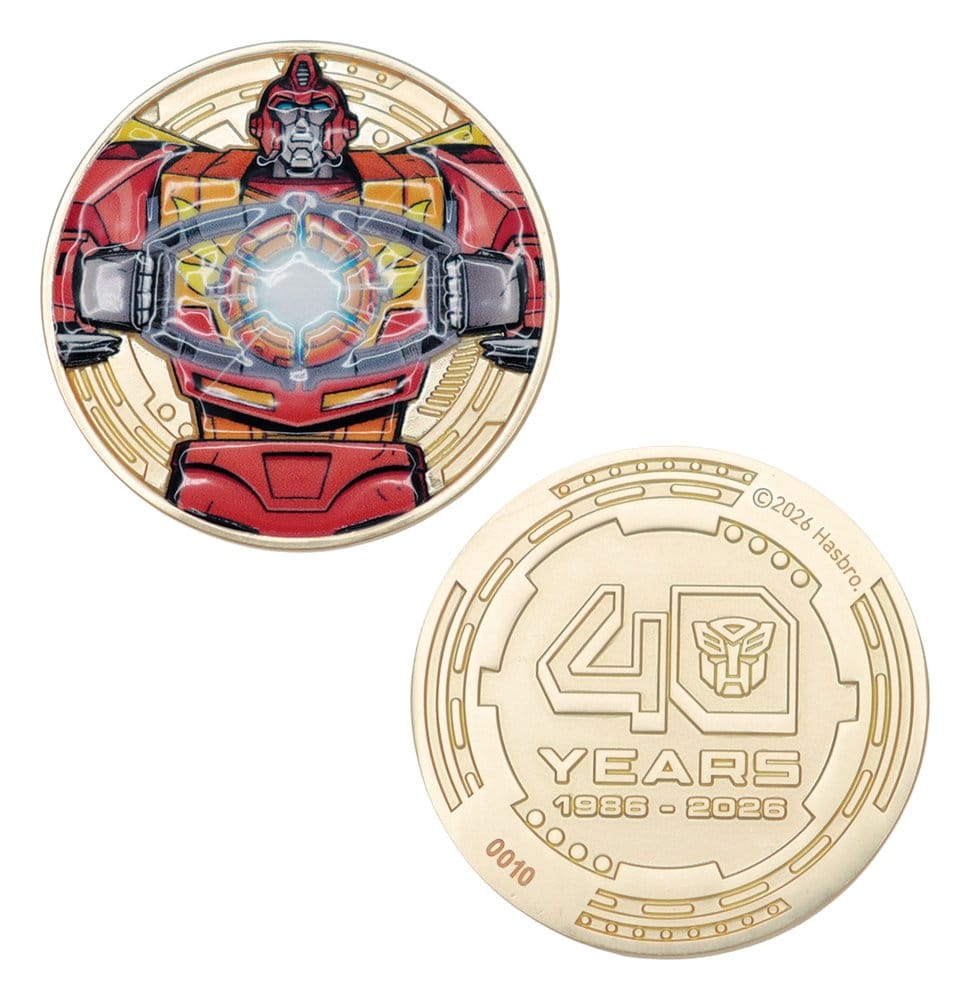 Transformers Sammelmünze The Movie 40th Anniversary Limited Edition 24k Gold Plated Image 4