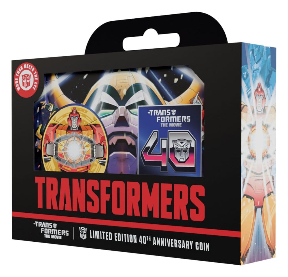 Transformers Sammelmünze The Movie 40th Anniversary Limited Edition 24k Gold Plated Image 5