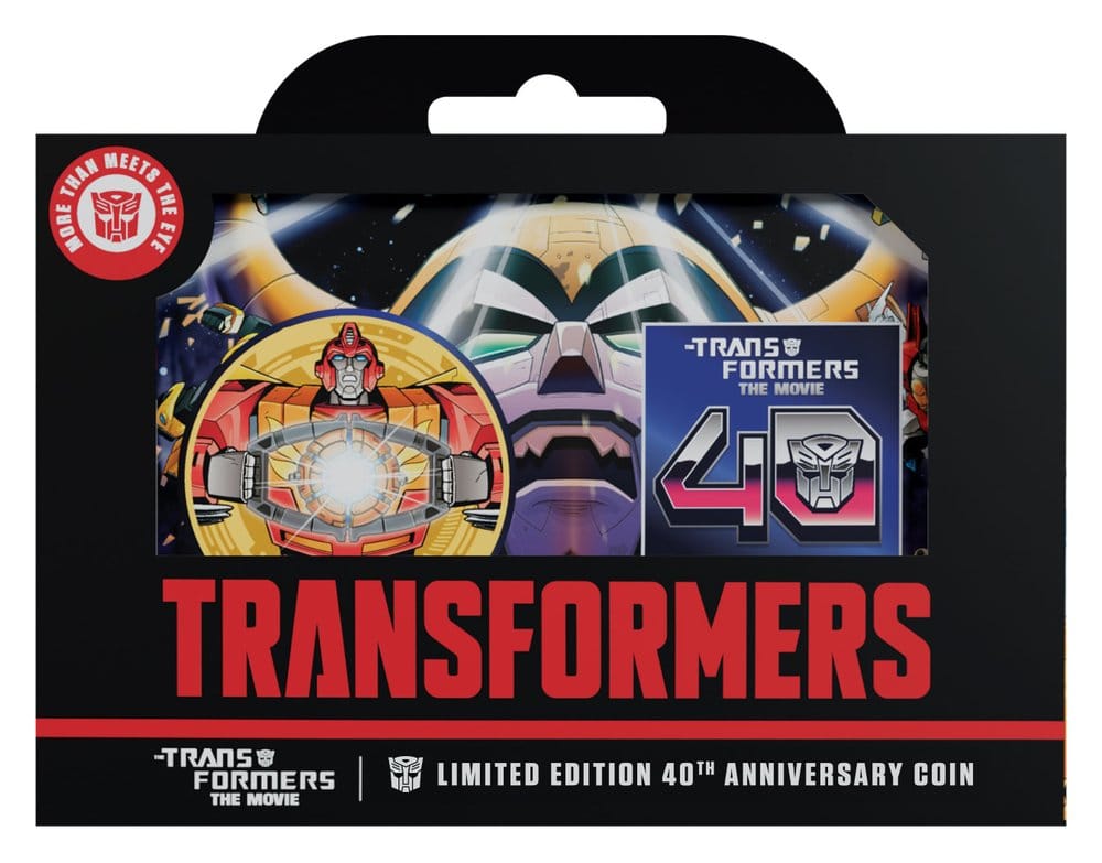 Transformers Sammelmünze The Movie 40th Anniversary Limited Edition 24k Gold Plated Image 7