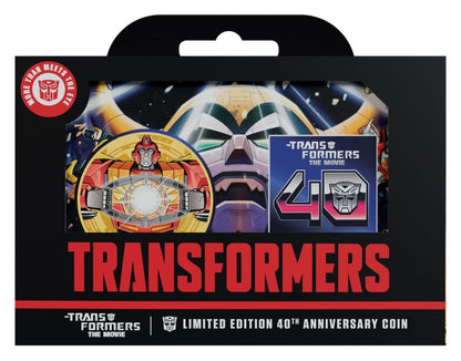Transformers Sammelmünze The Movie 40th Anniversary Limited Edition 24k Gold Plated Image 7