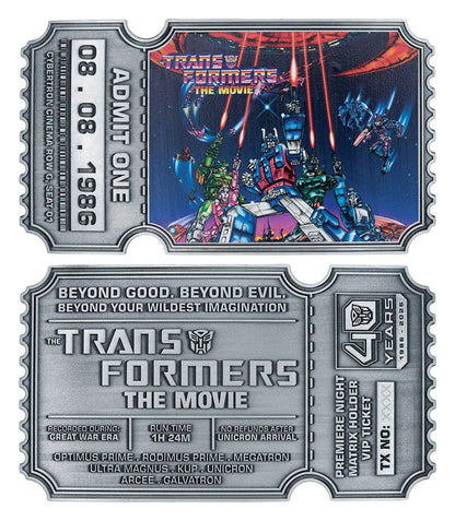 Transformers Replik The Movie 40th Anniversary Movie Ticket Limited Edition 9 x 16 cm Image 2