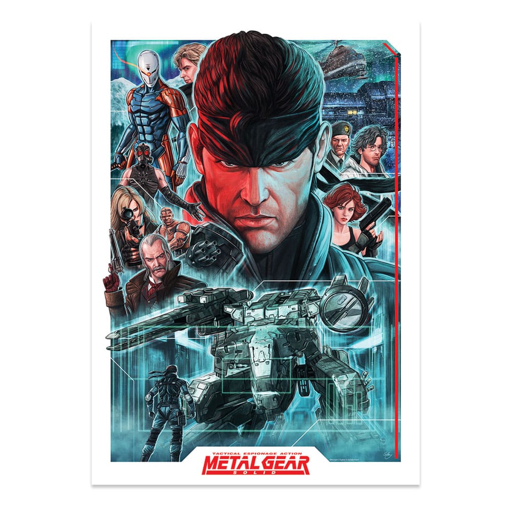Metal Gear Solid Kunstdruck Montage Limited Edition 42 x 30 cm Image