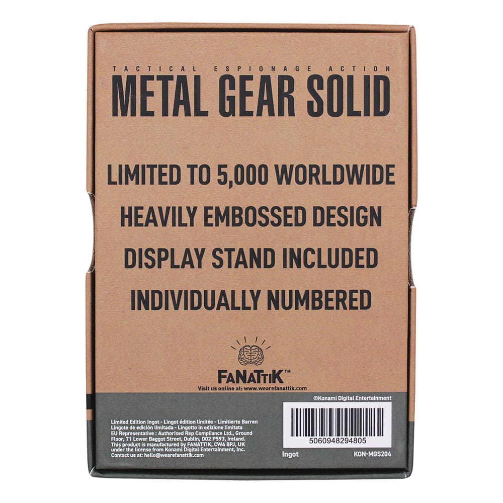 Metal Gear Solid 2 Metallbarren Snake Limited Edition Image 3