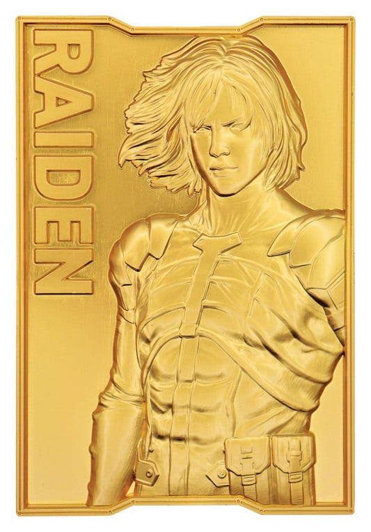 Metal Gear Solid 2 Metallbarren Raiden 24k Gold Plated Limited Edition Image 1