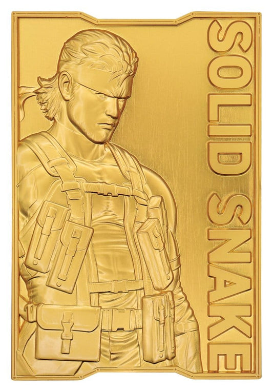 Metal Gear Solid 2 Metallbarren Snake 24k Gold Plated Limited Edition Image 1