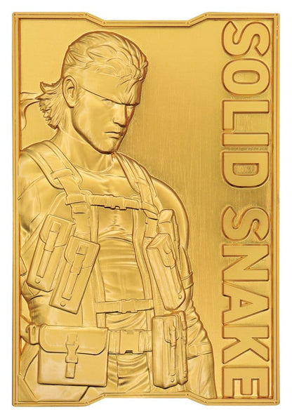 Metal Gear Solid 2 Metallbarren Snake 24k Gold Plated Limited Edition Image 1