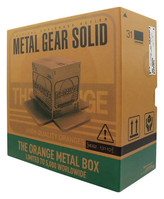 Metal Gear Solid 2 Replik Cardboard Box Antique Gold Image 2