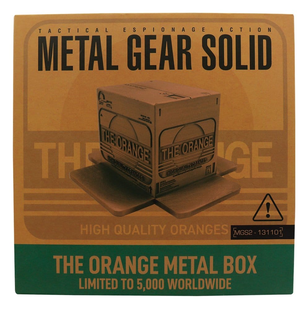 Metal Gear Solid 2 Replik Cardboard Box Antique Gold Image 4