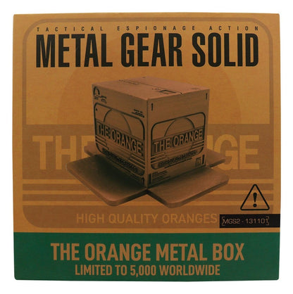 Metal Gear Solid 2 Replik Cardboard Box Antique Gold Image 4