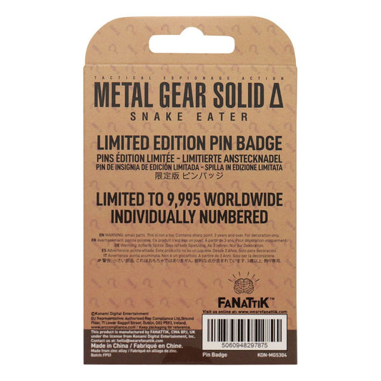 Metal Gear Solid Delta Ansteck-Pin Fox Limited Edition Image 2