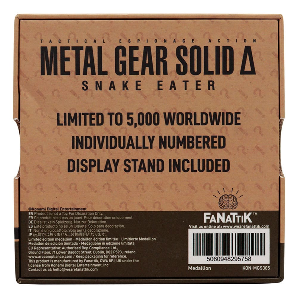 Metal Gear Solid Delta Medaille Cobra Unit Limited Edition Image 3