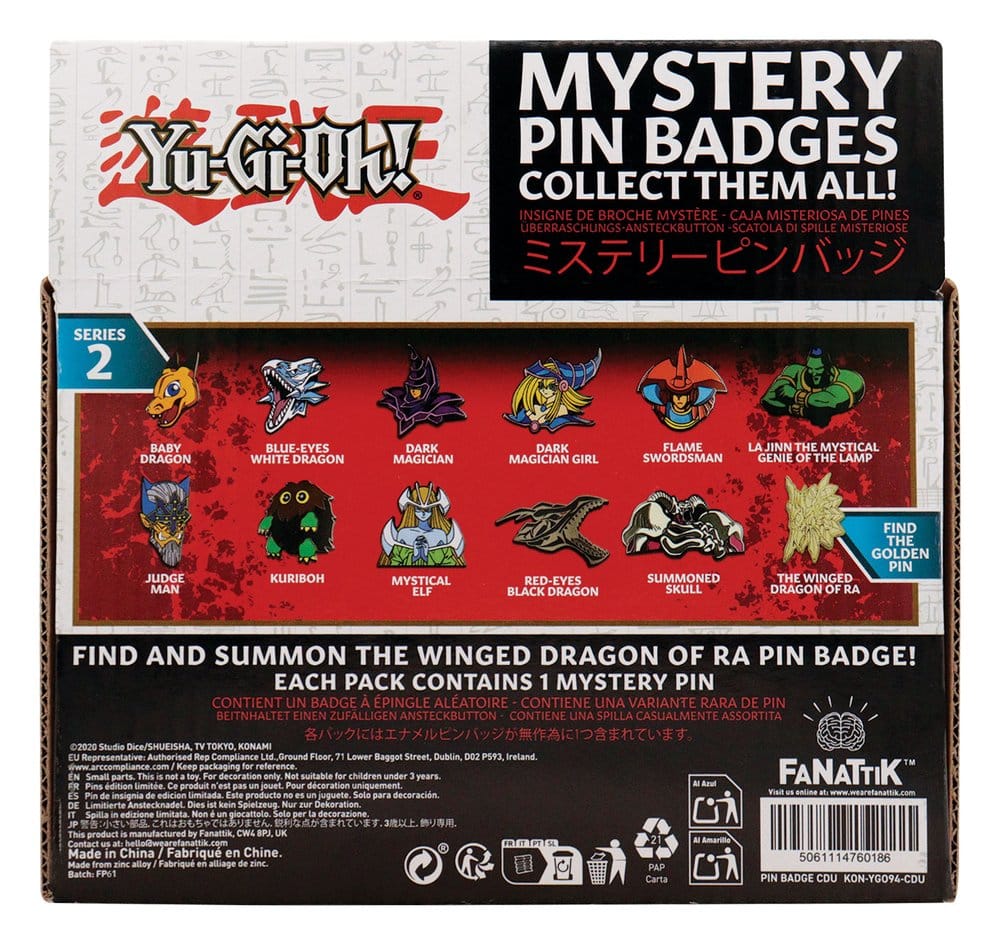 Yu-Gi-Oh! Mystery Ansteck-Pins Volume 2 Blind Box Display (12) Image 5