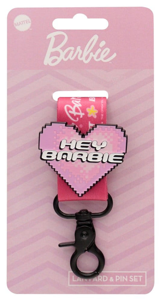 Barbie Schlüsselband & Ansteck-Pin Set Image 1
