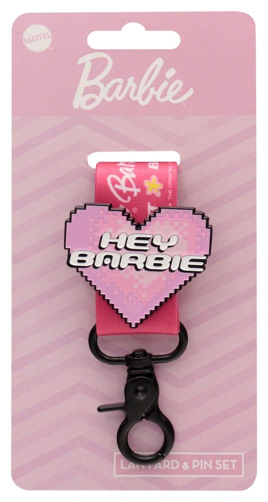Barbie Schlüsselband & Ansteck-Pin Set Image 1