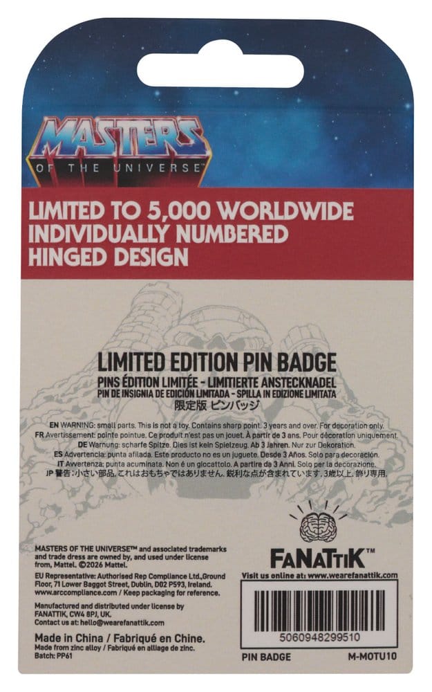 Masters of the Universe Ansteck-Pin Hinged Castle Grayskull Limited Edition Image 3