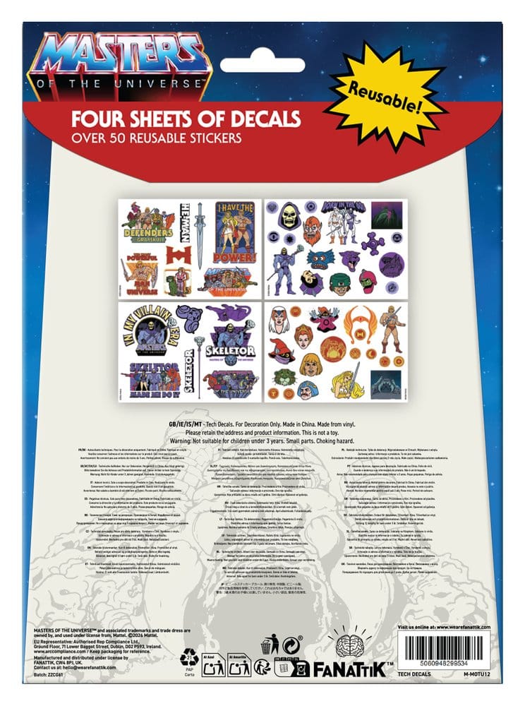Masters of the Universe Tech Sticker Pack Image 2